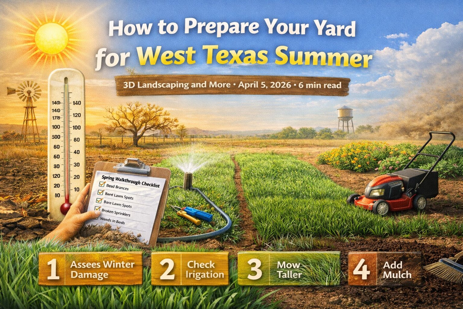 How to prepare your yard for West Texas summer